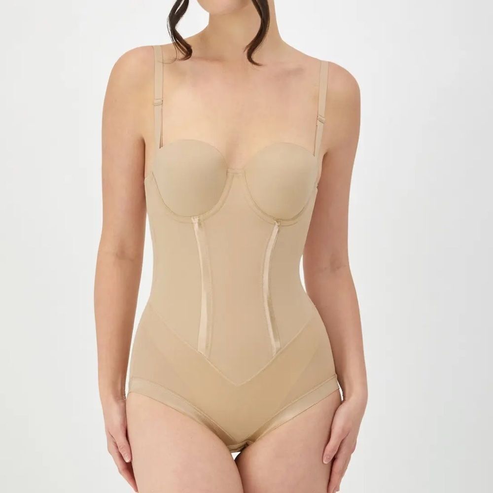 Maidenform Ultra-Firm Convertible Body Shaper w/ Built-In Underwire Bra 36D Nwt